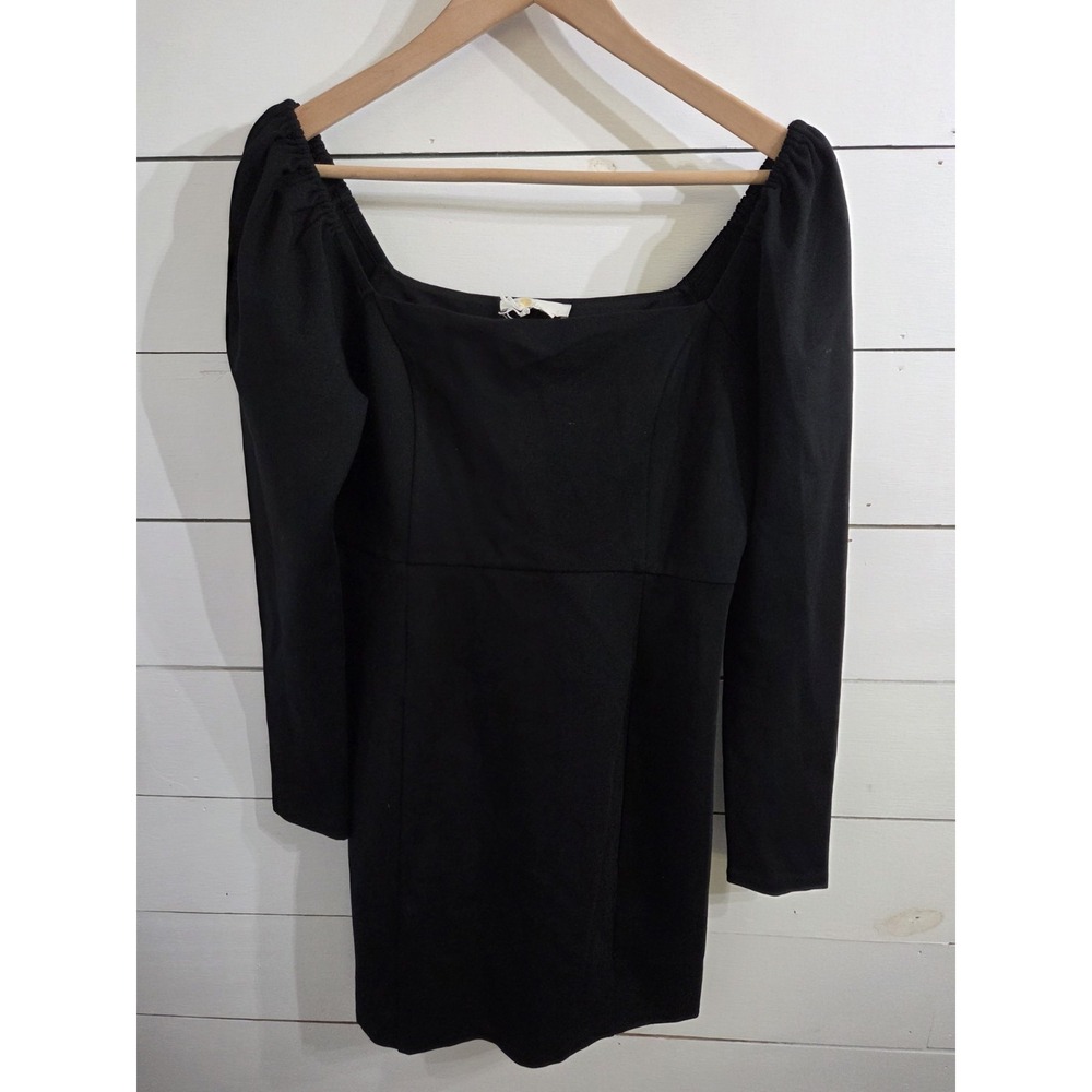 New Boden Square Neck Mini Jersey Dress Black D0451 Black Size: 8R